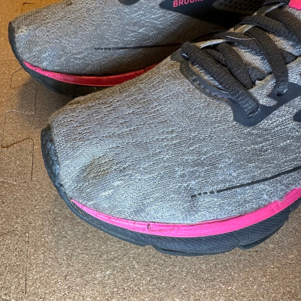 Brooks Trace 2 Running Shoes Women 7 Grey Pink Neutral Athletic 1203751B038 - Picture 11 of 11